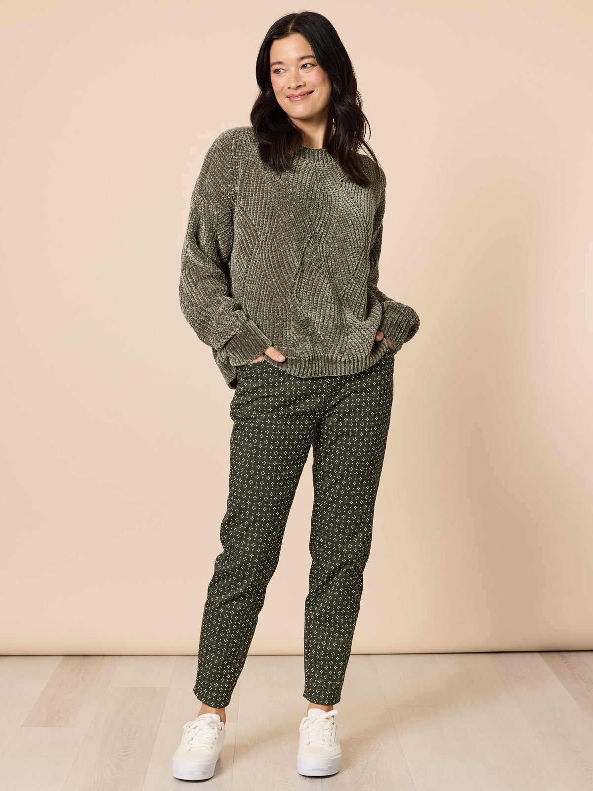 Gordon Smith Kelly Print Pant (Khaki)