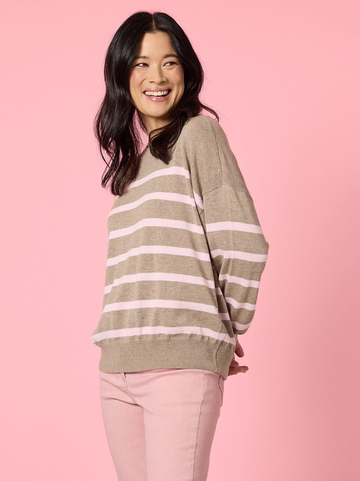 Gordon Smith Idaho Stripe Knit (Natural Blush)