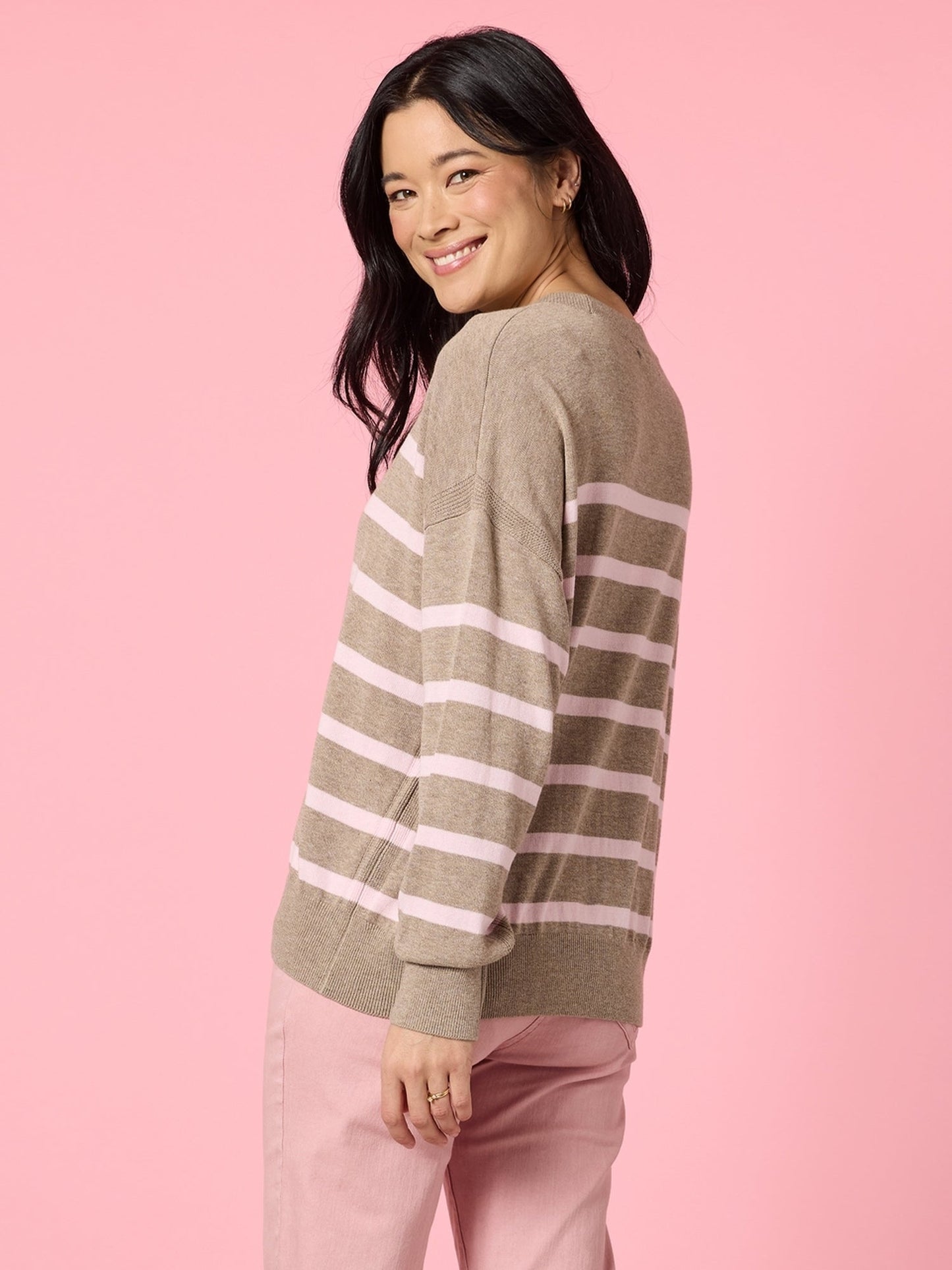Gordon Smith Idaho Stripe Knit (Natural Blush)