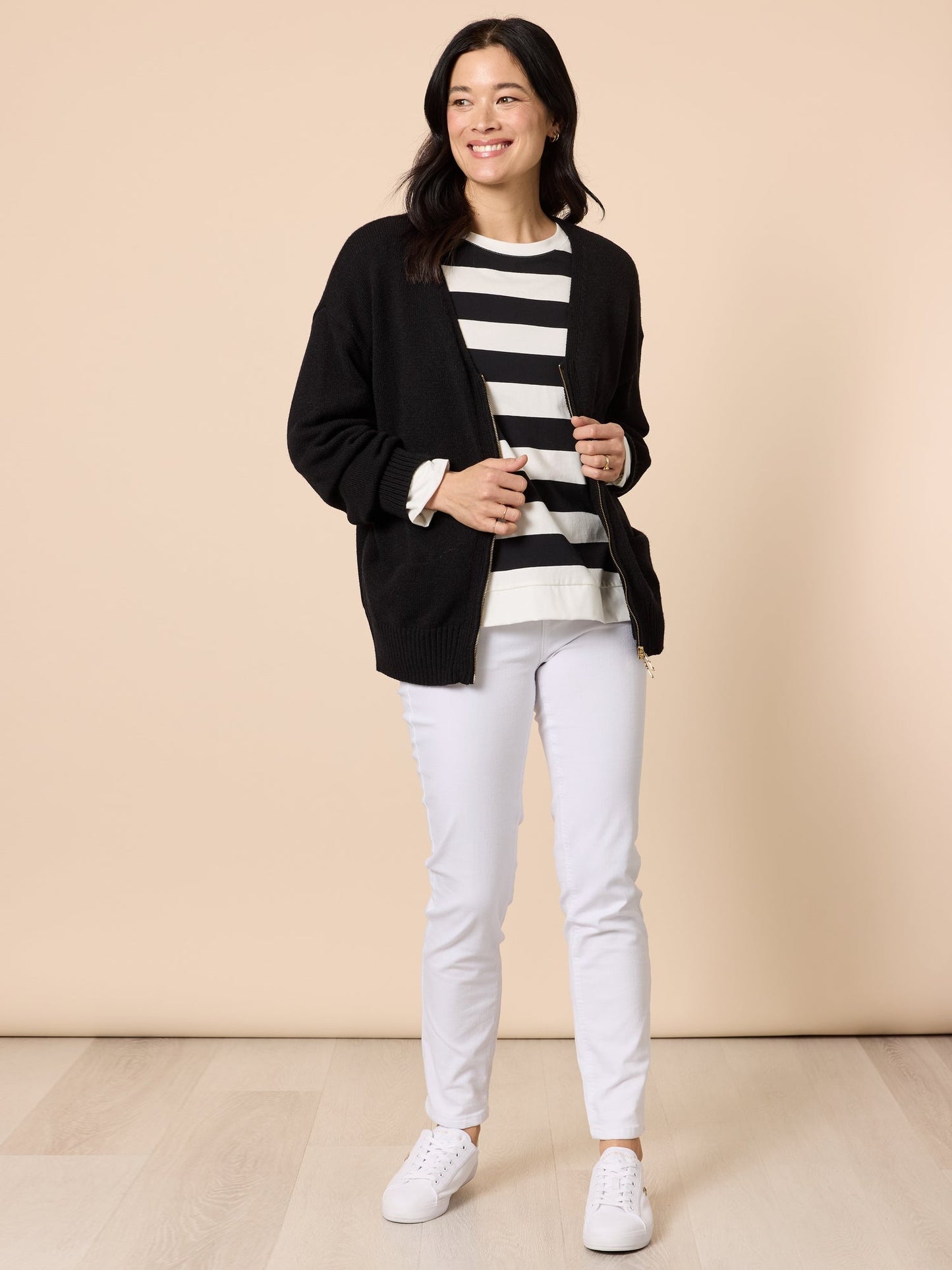 Gordon Smith Manhattan Zip Cardi (Black)