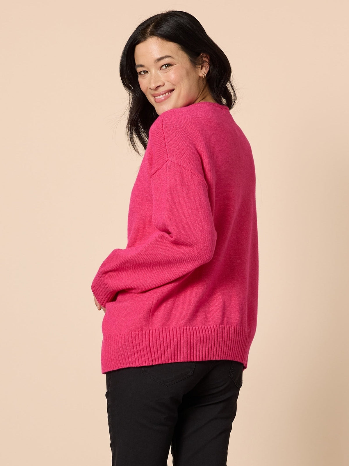 Gordon Smith Manhattan Zip Cardi (Hot Pink)