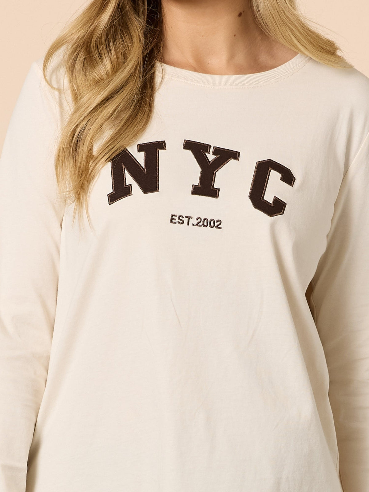 Threadz The NYC Long Sleeve Tee (Natural)