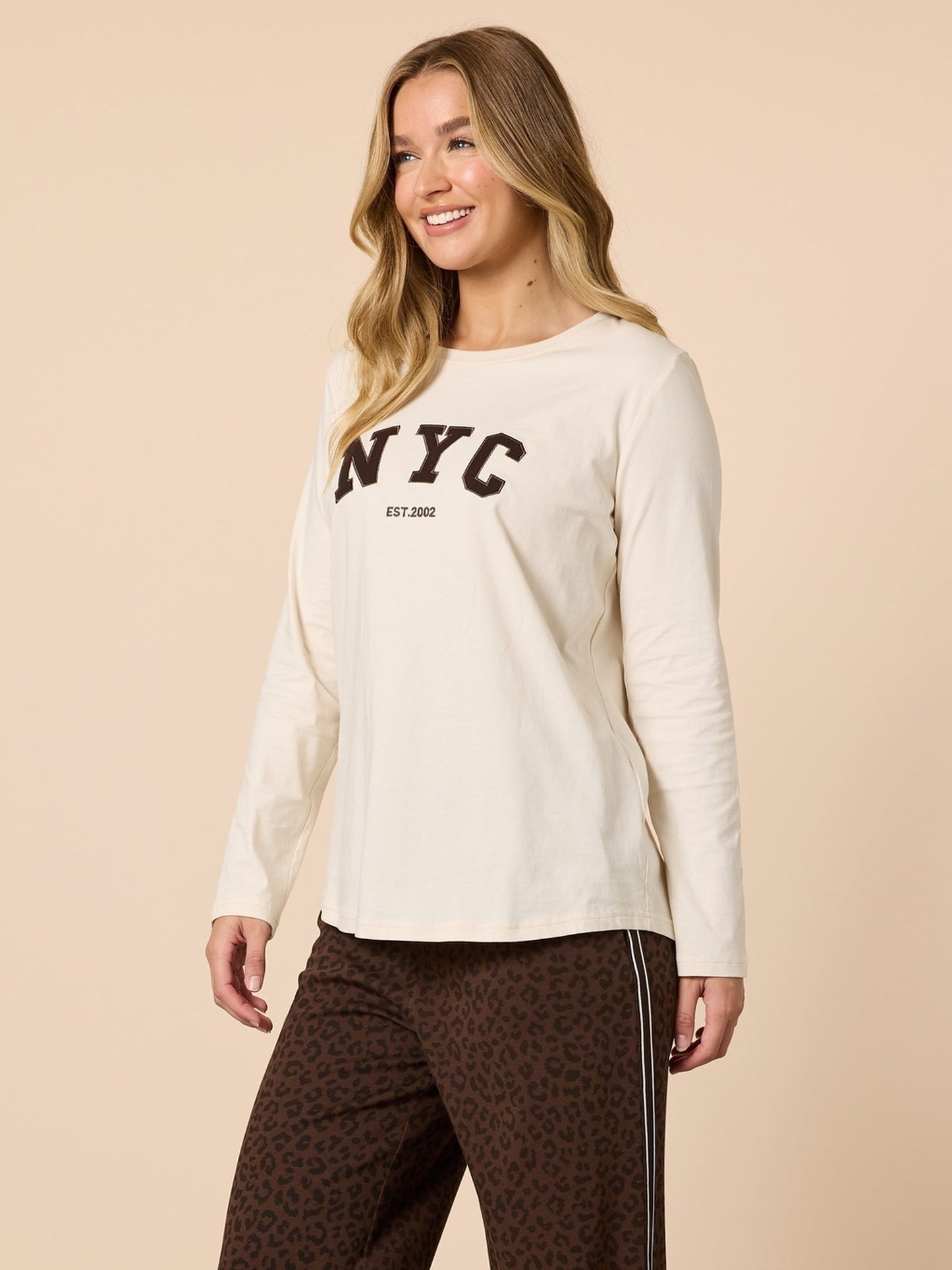 Threadz The NYC Long Sleeve Tee (Natural)