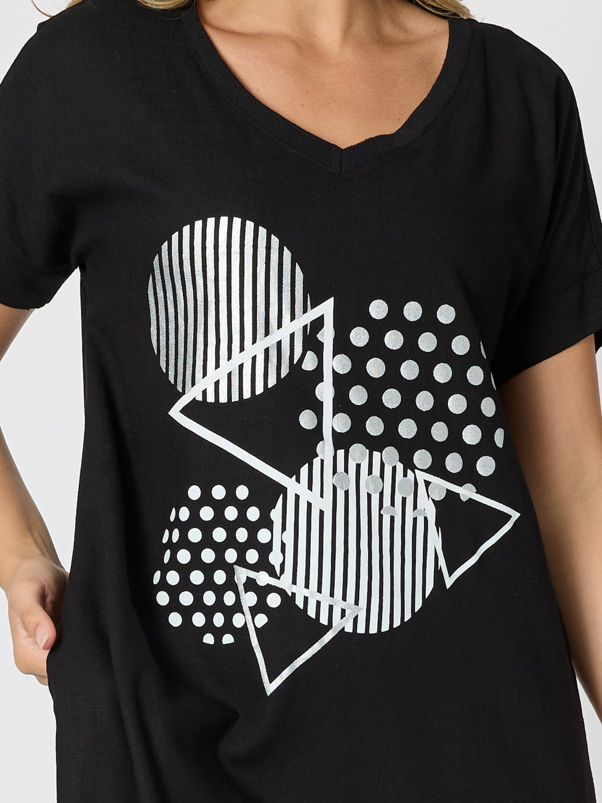 Clarity Circle on Circle Dress (Black)