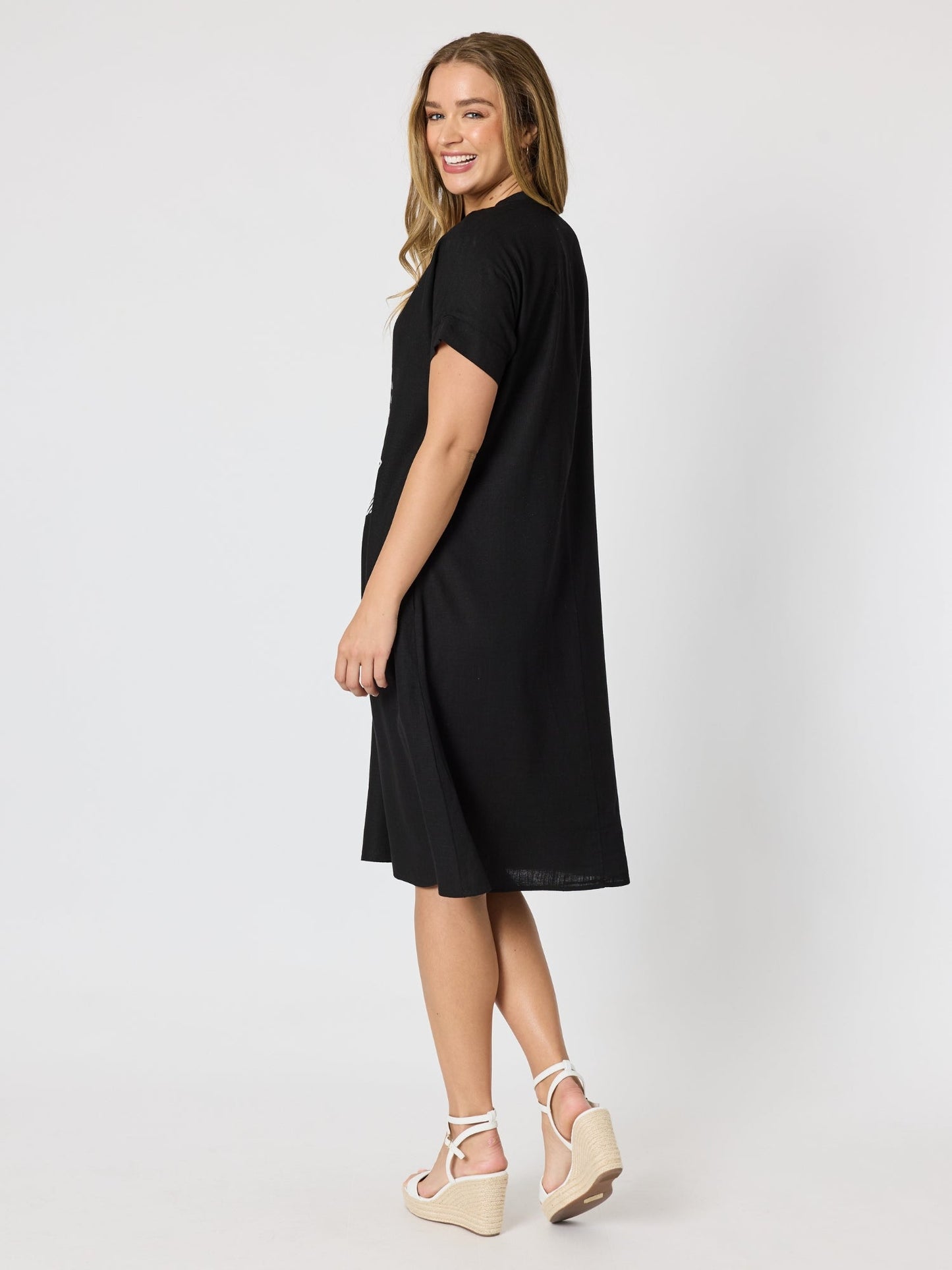 Clarity Circle on Circle Dress (Black)