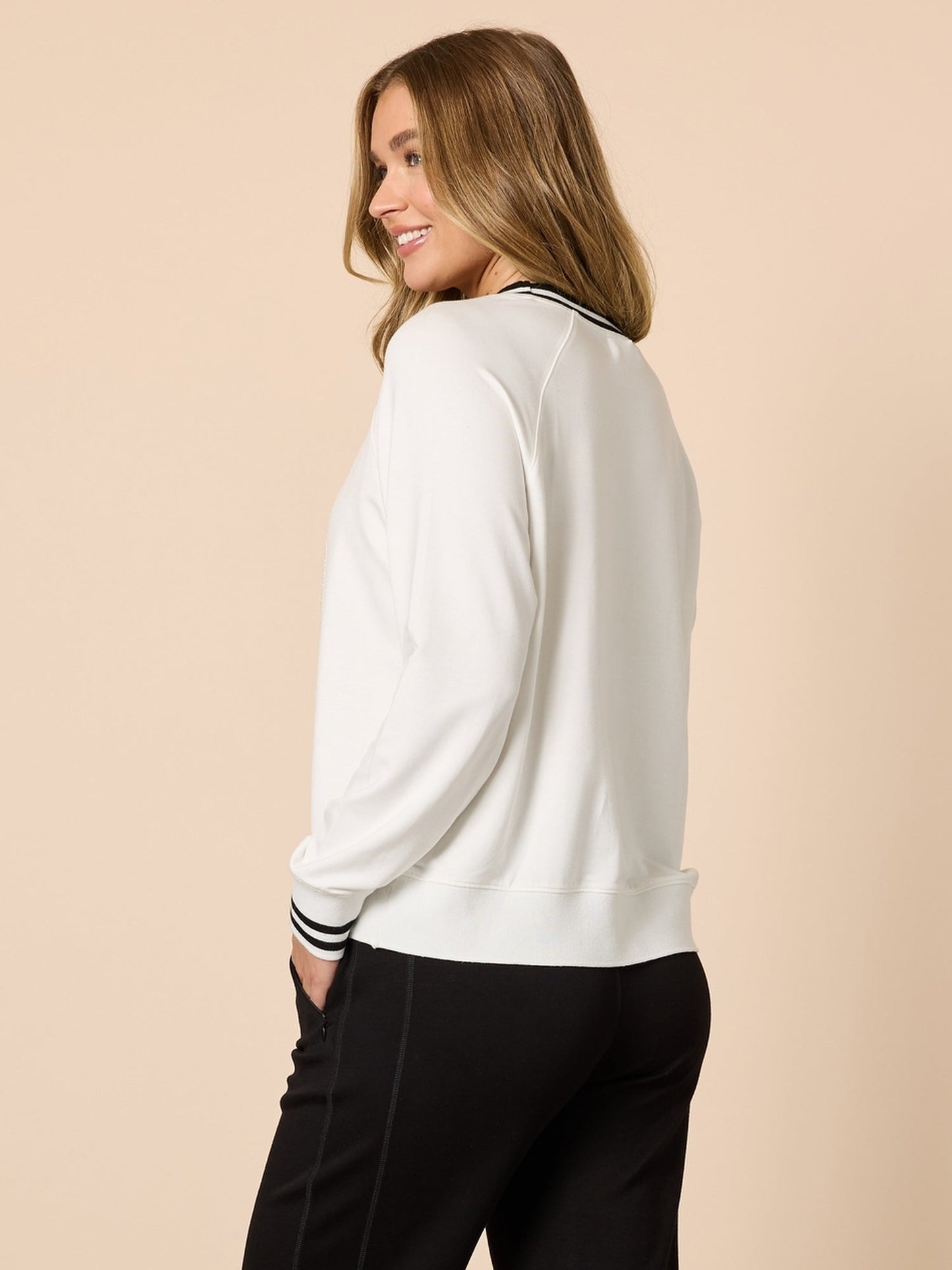 Threadz NYC Sports Top (Ivory)