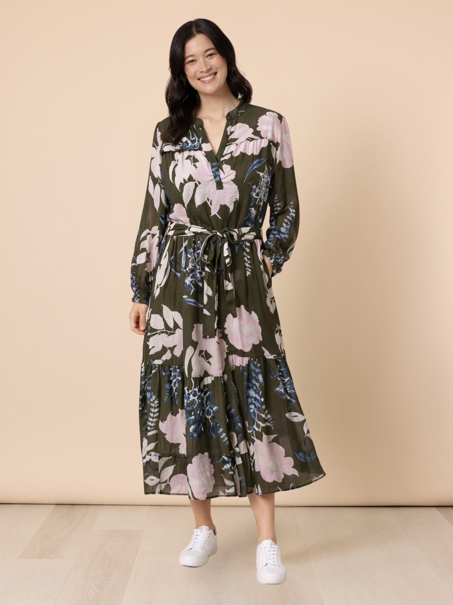 Gordon Smith Colorado Print Dress (Khaki Multi)