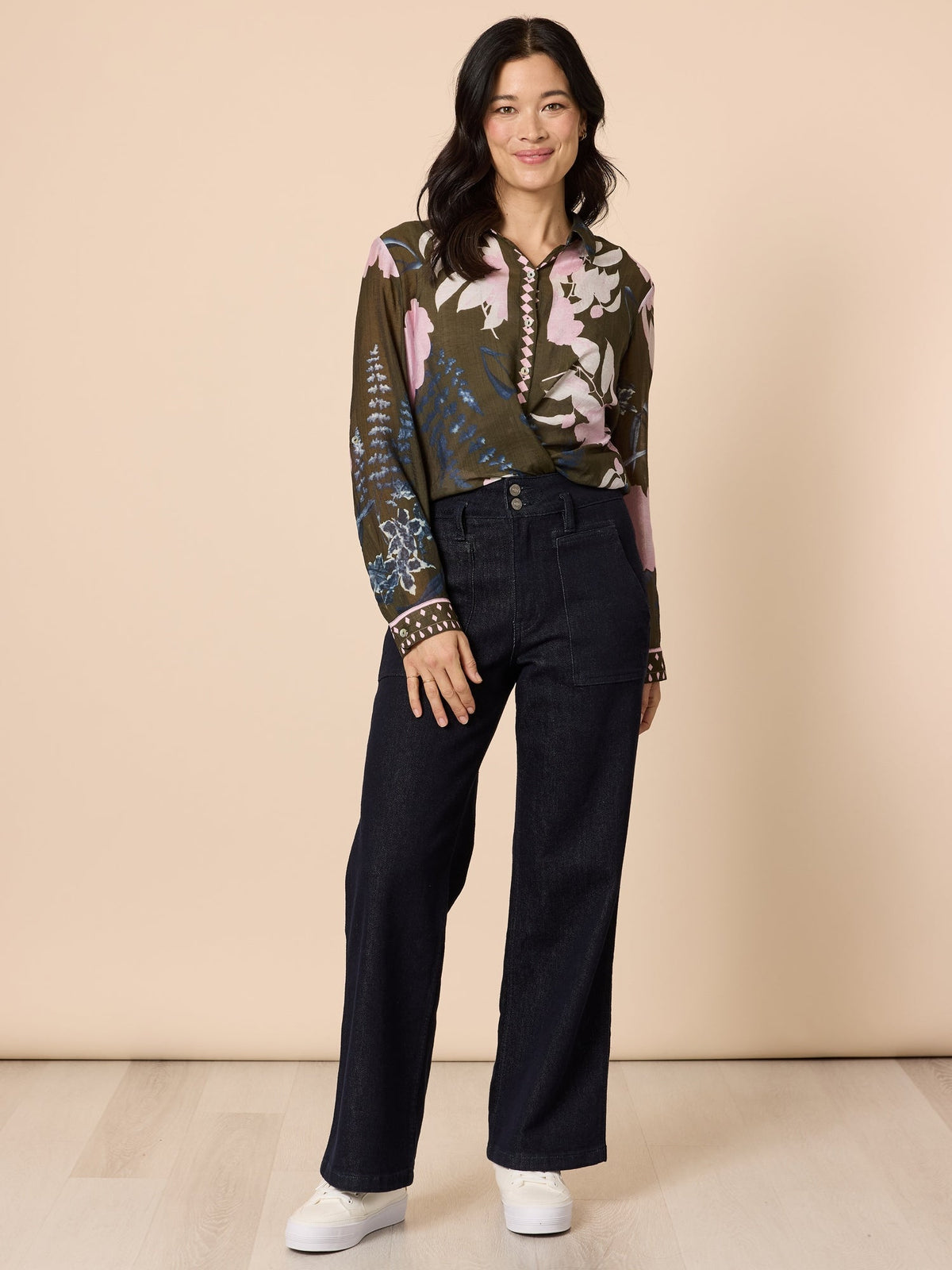 Gordon Smith Colorado Print Shirt (Khaki Multi)