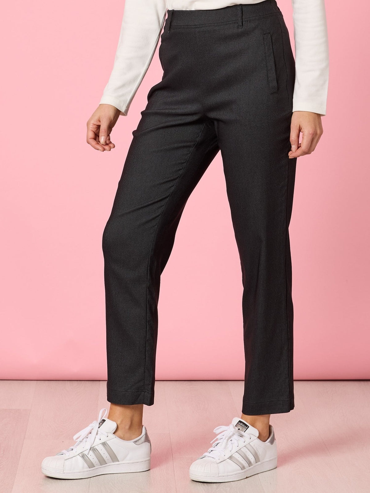 Threadz Evie Stretch Pant (Charcoal)