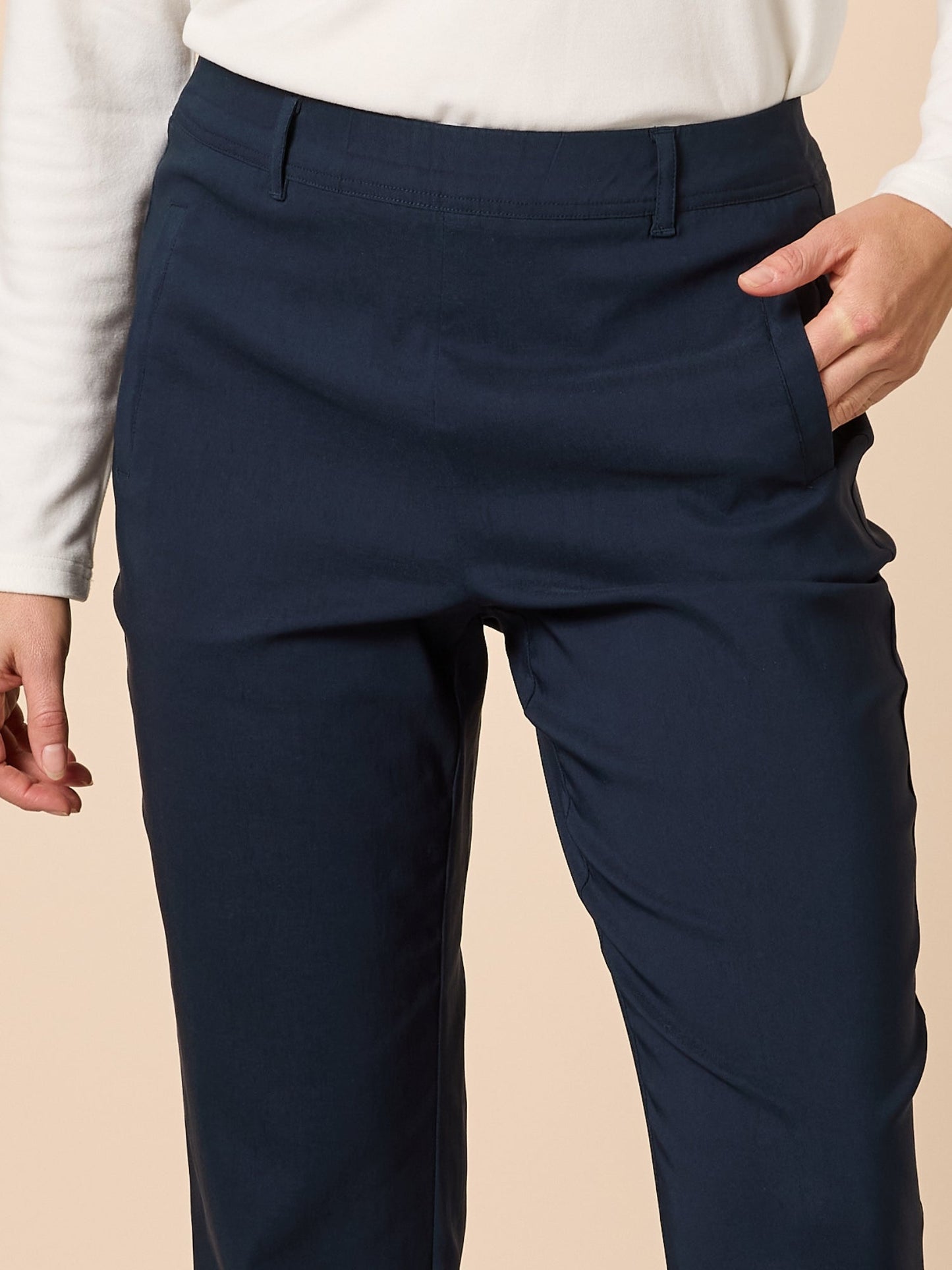 Threadz Evie Stretch Pant (Navy)