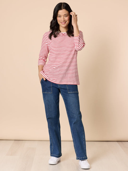 Gordon Smith Hudson Wide Leg Jean (Blue Wash)