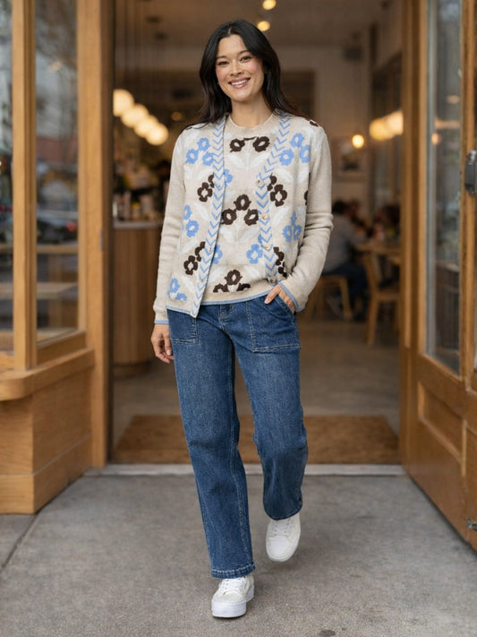 Gordon Smith Vermont Knit Jumper (Natural Multi)
