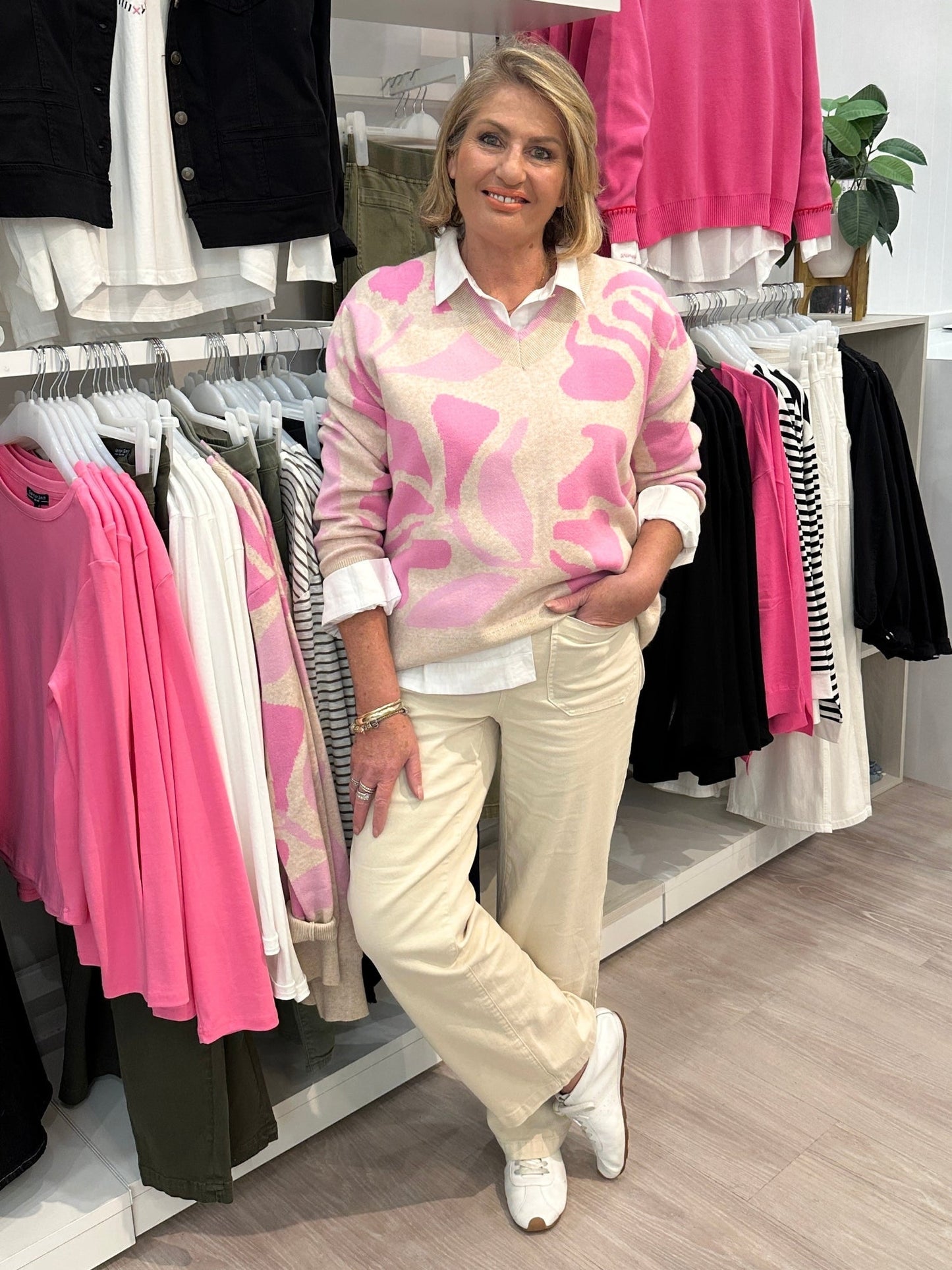 Threadz Blushing Knit (Pink/Multi)