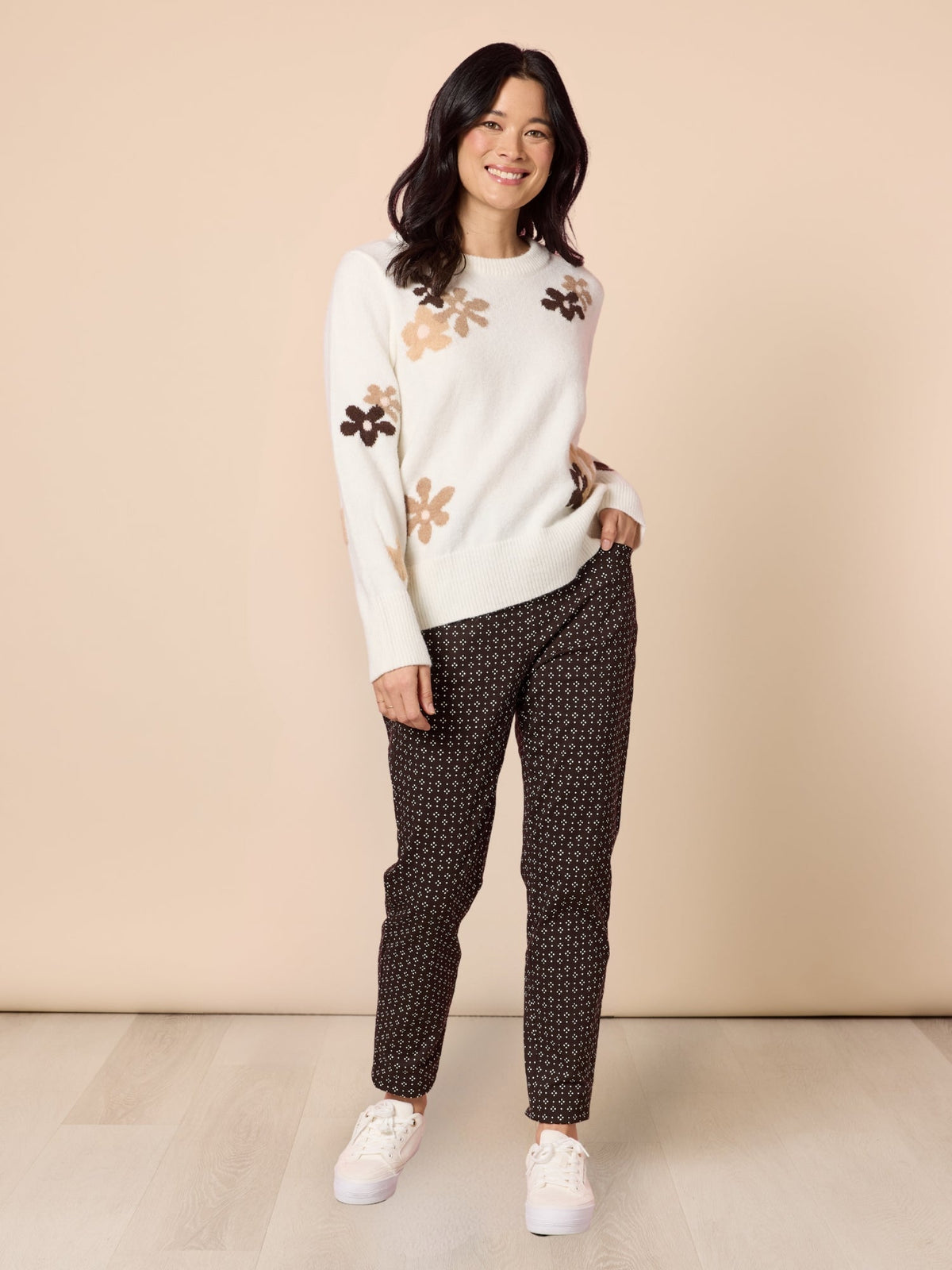 Gordon Smith Chelsea Flower Knit (Ivory)