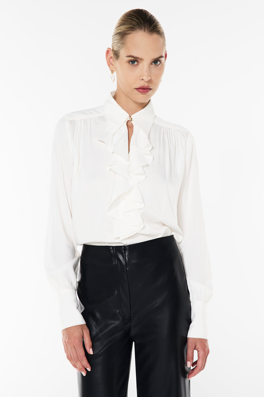 Cupids Bow Long Sleeve Shirt (White)