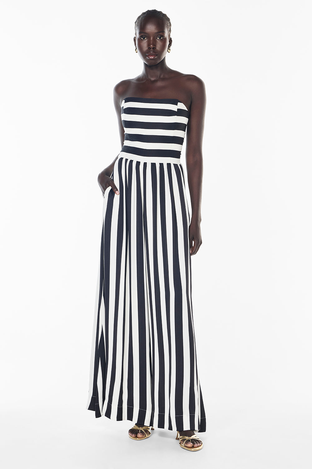 New Beat Jumpsuit (Black/White)