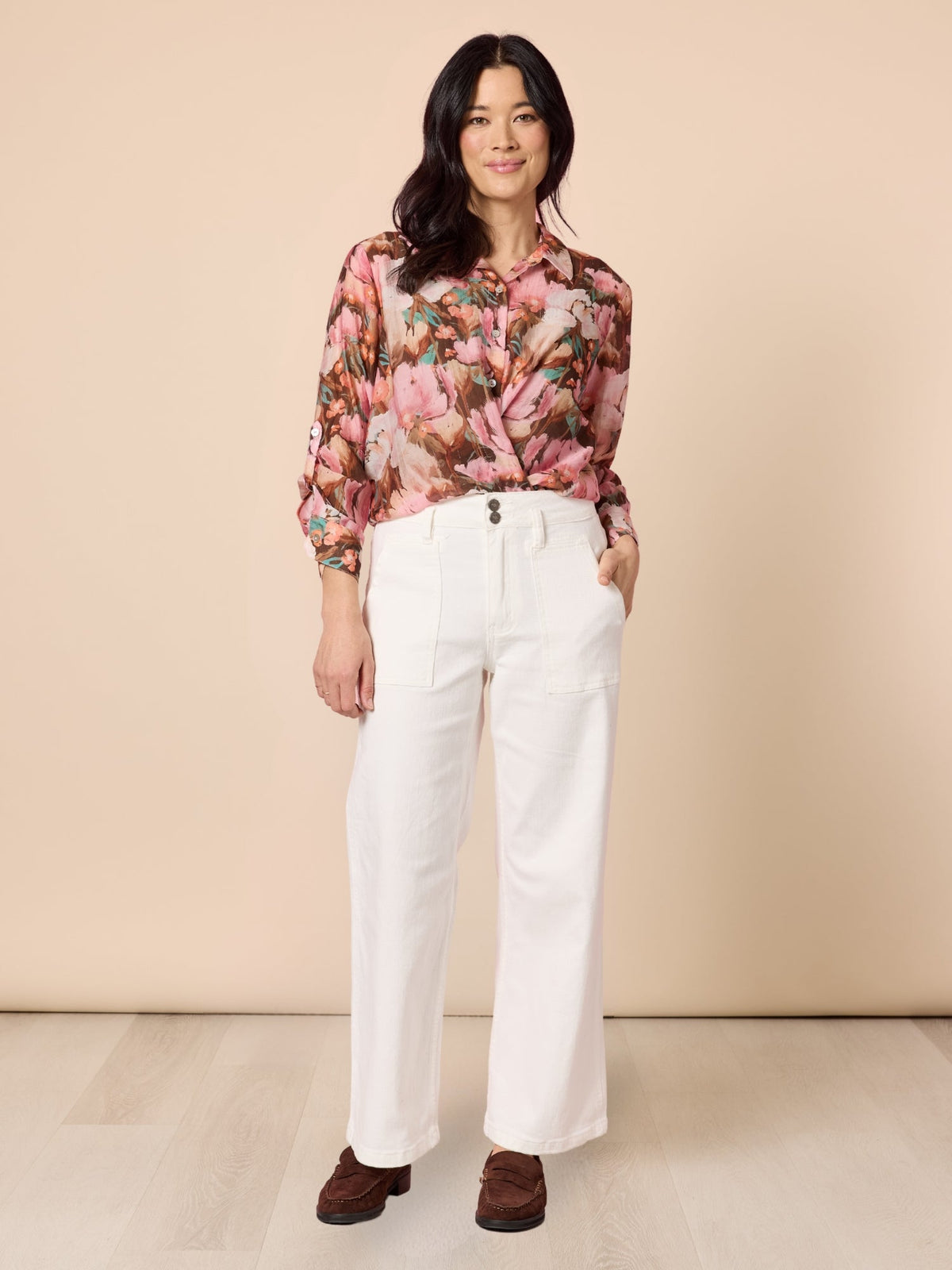 Gordon Smith Dakota Print Shirt (Blush Multi)