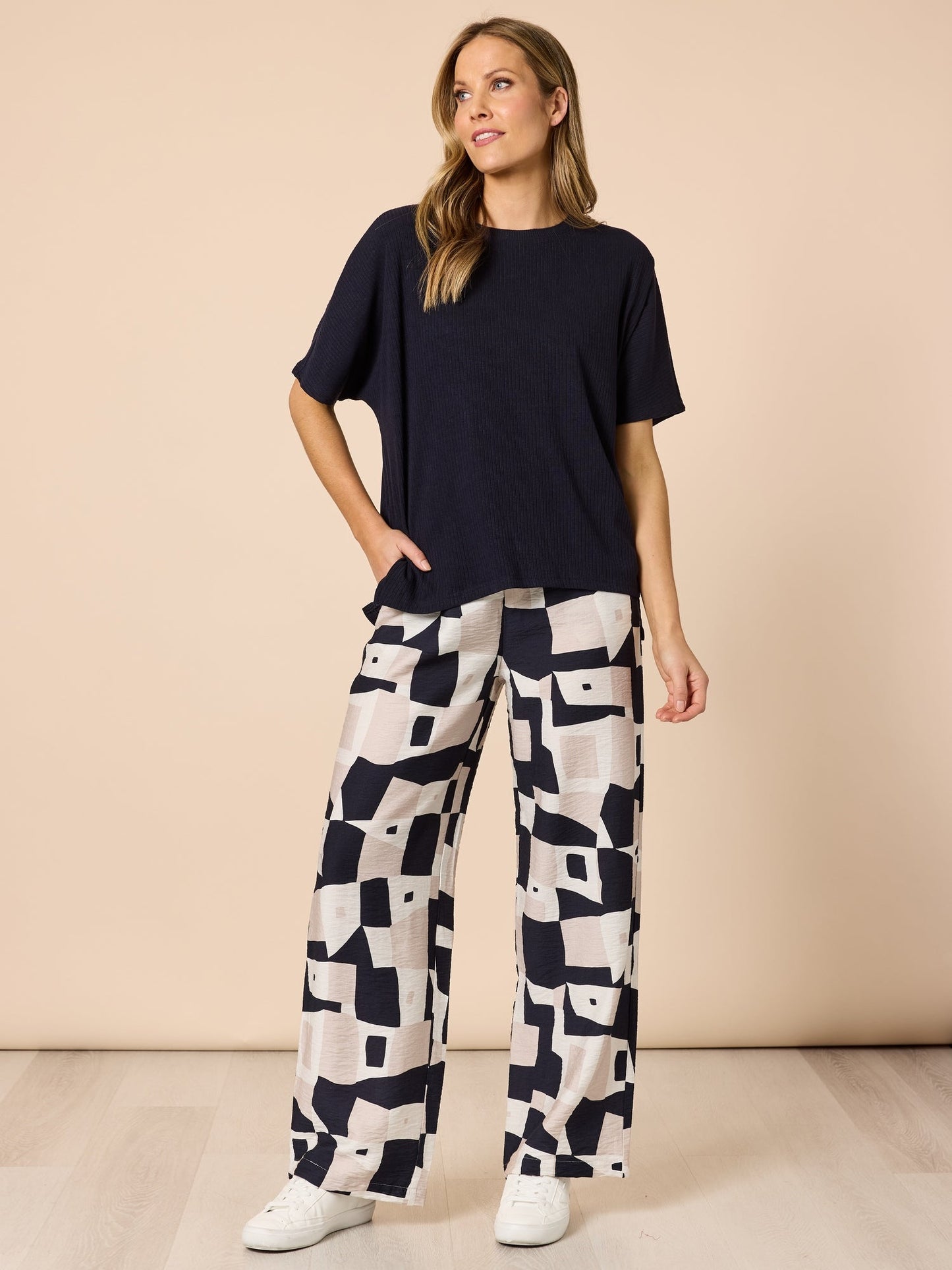 Clarity Le Lounge Top (Navy)