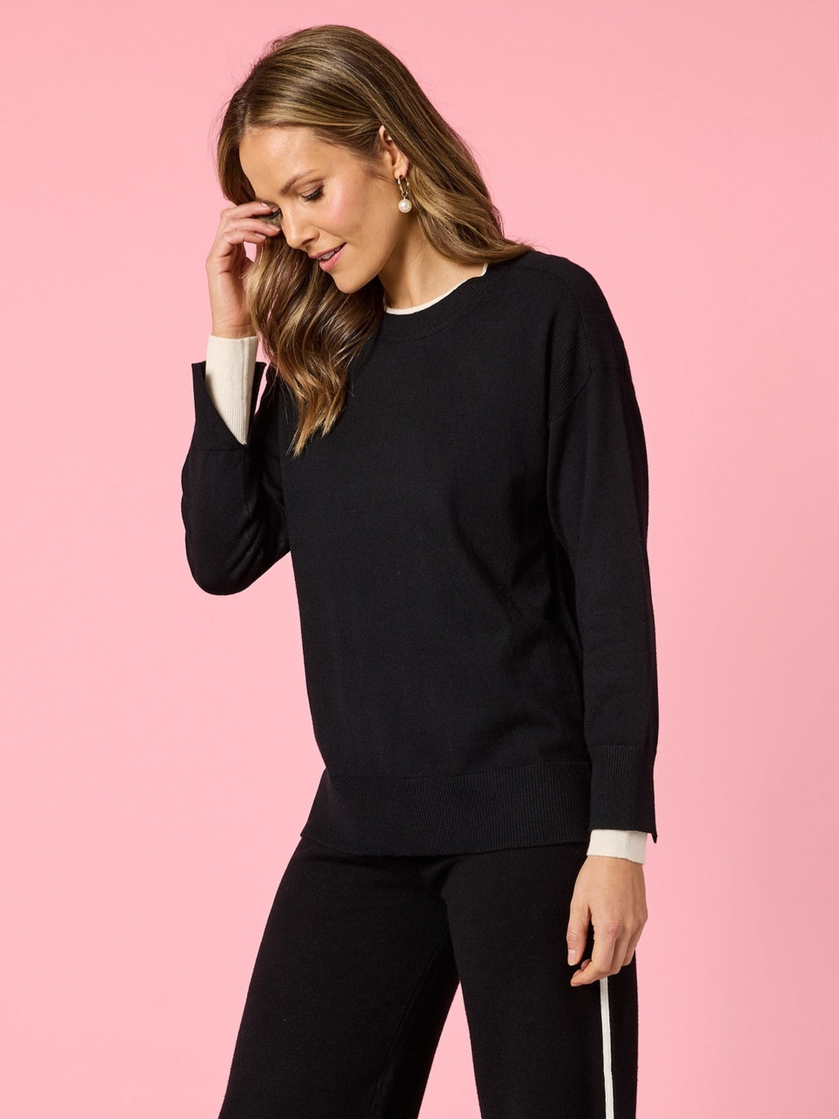 Hammock & Vine Sofia Knit (Black/Ivory)