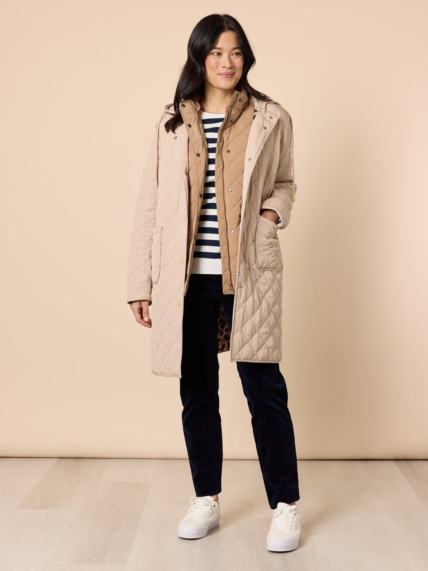 Gordon Smith Rodeo Longline Quilted Jacket (Natural)