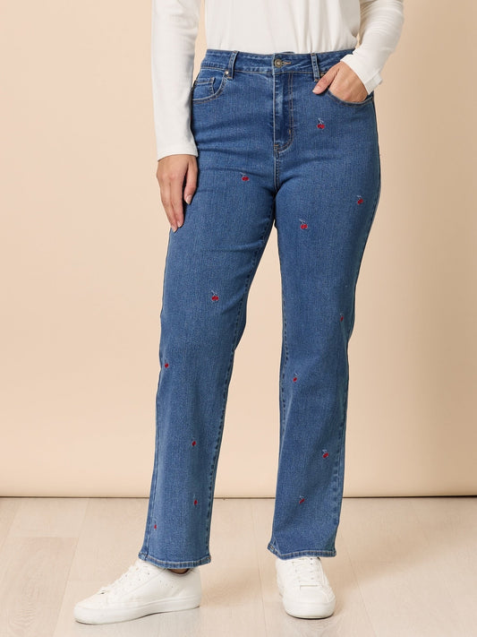 Image of Jeans. Product name - Cherry Jeans Denim in Denim colour by brand - Gordon Smith