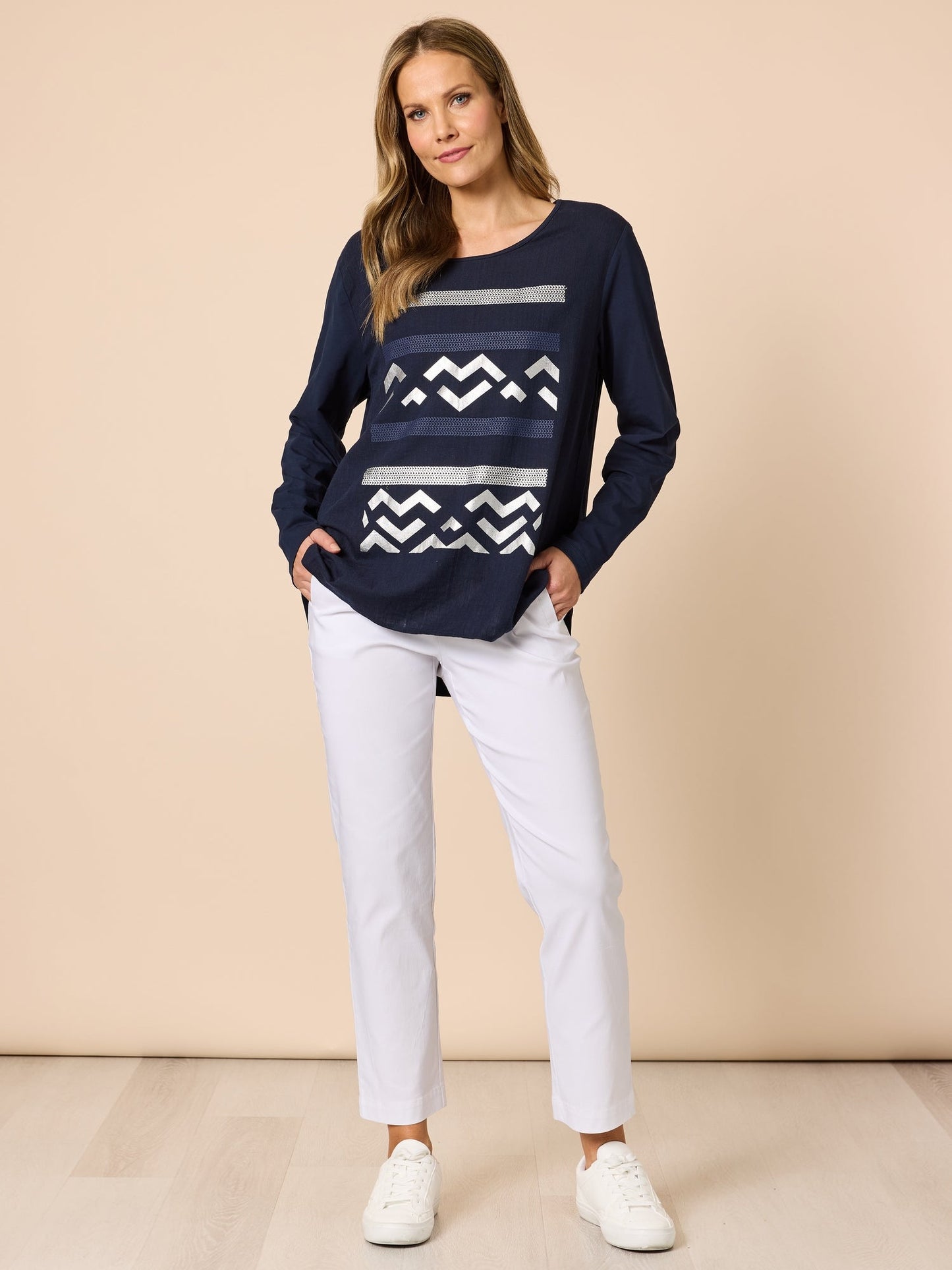 Clarity Lulu Top (Navy)