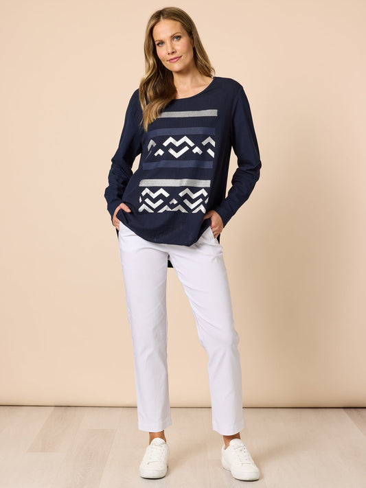 Clarity Lulu Top (Navy)