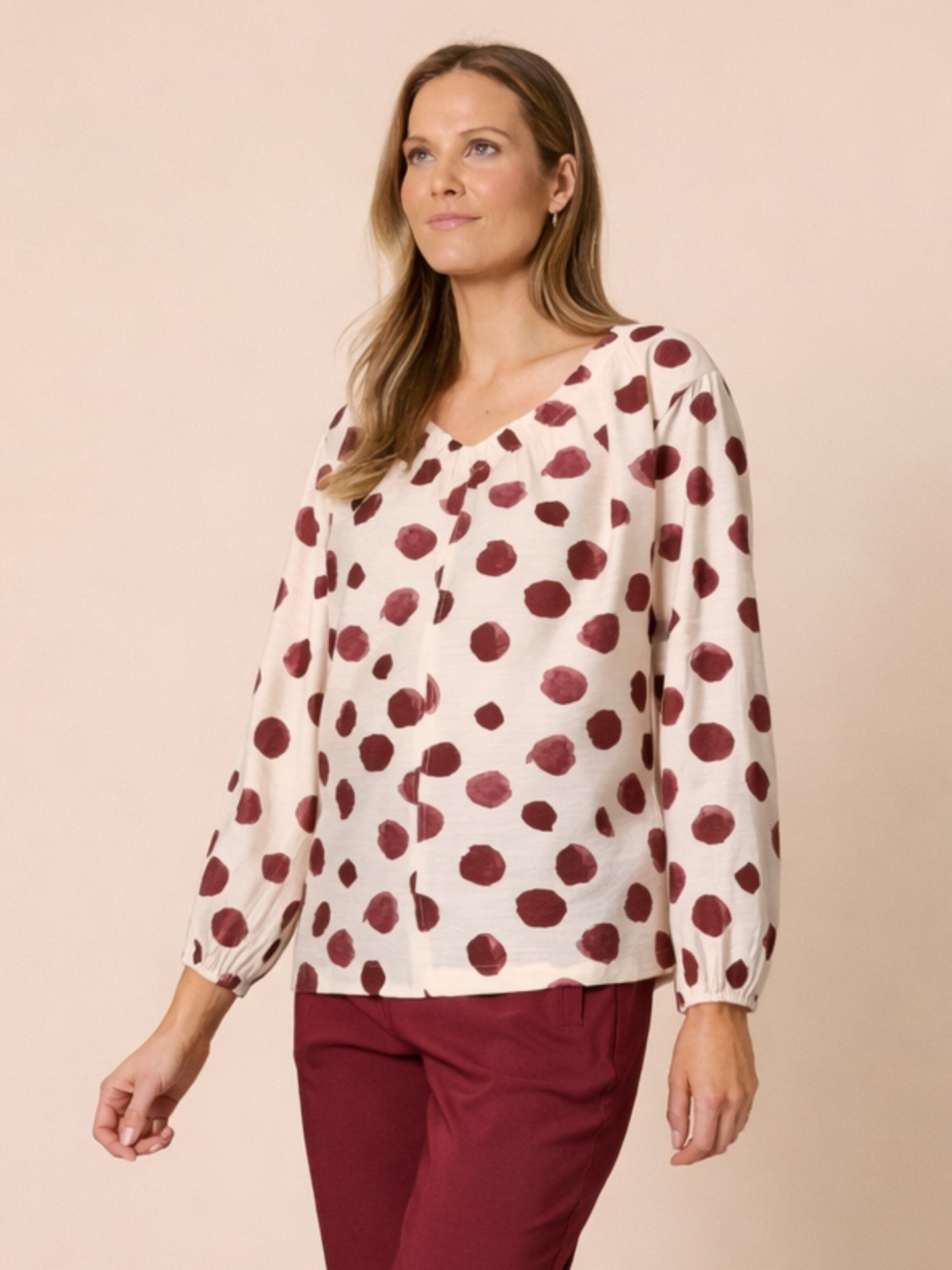 Clarity Bordeaux Spot Top (Shiraz Multi)