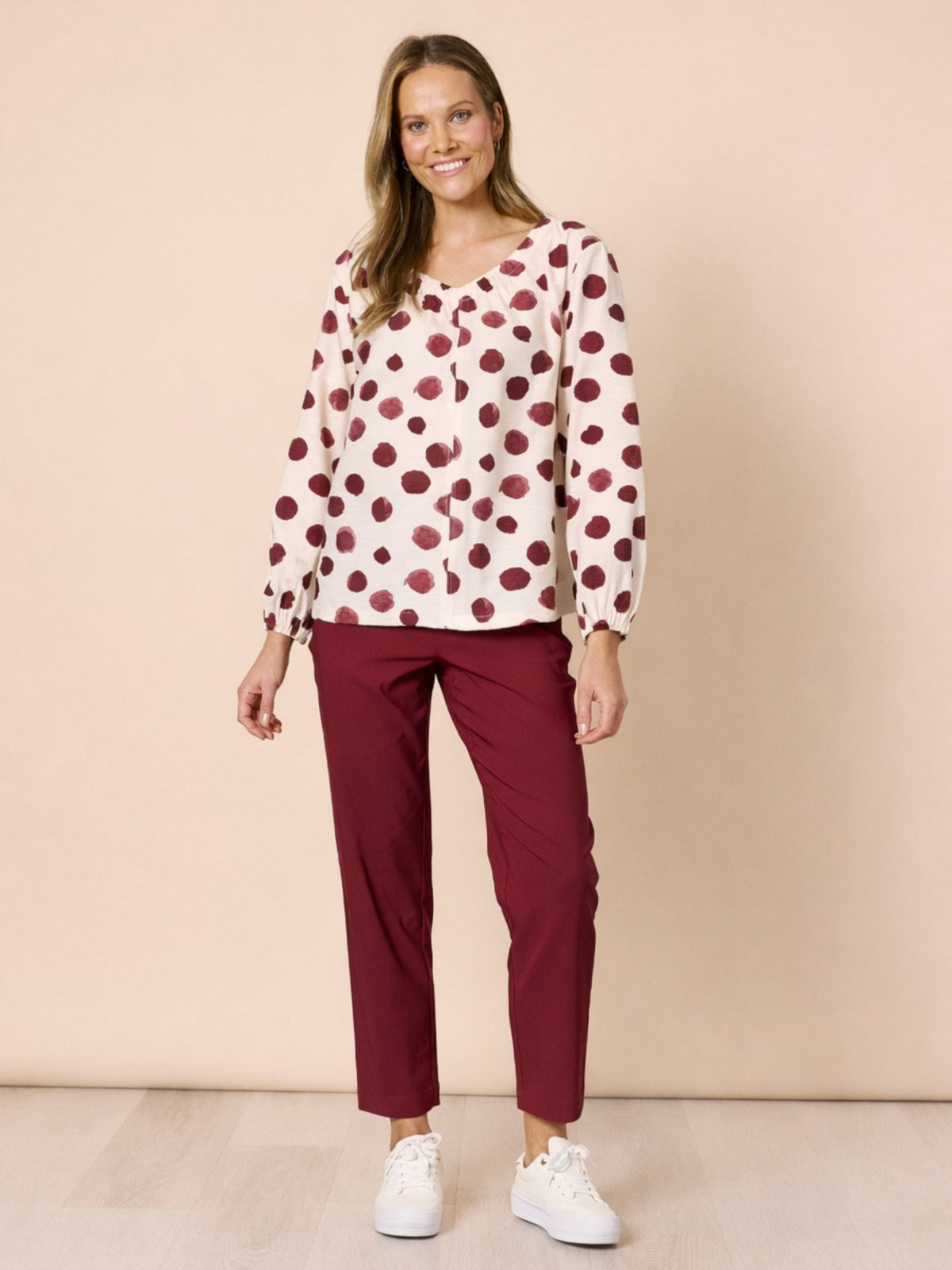 Clarity Bordeaux Spot Top (Shiraz Multi)