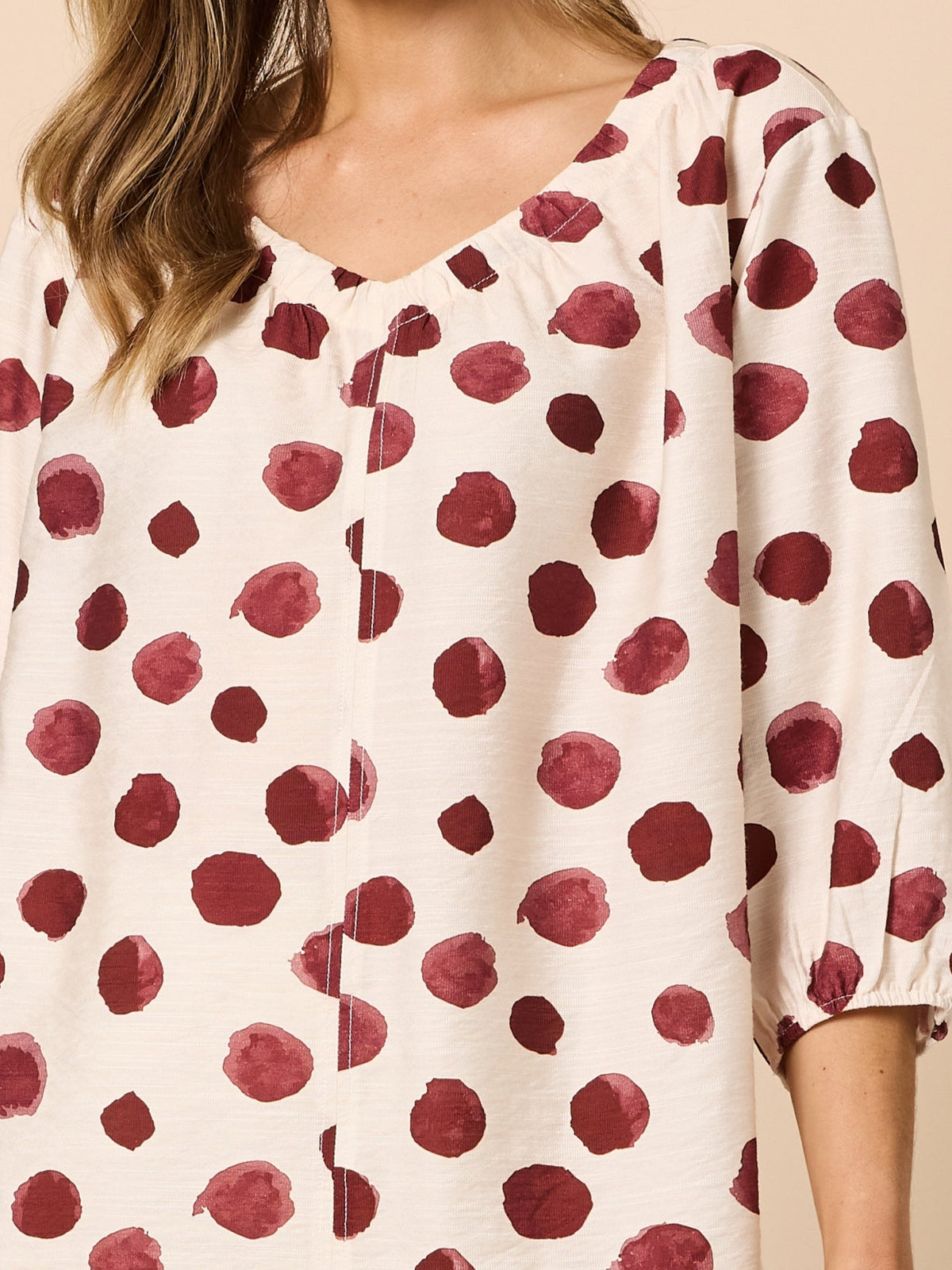 Clarity Bordeaux Spot Top (Shiraz Multi)