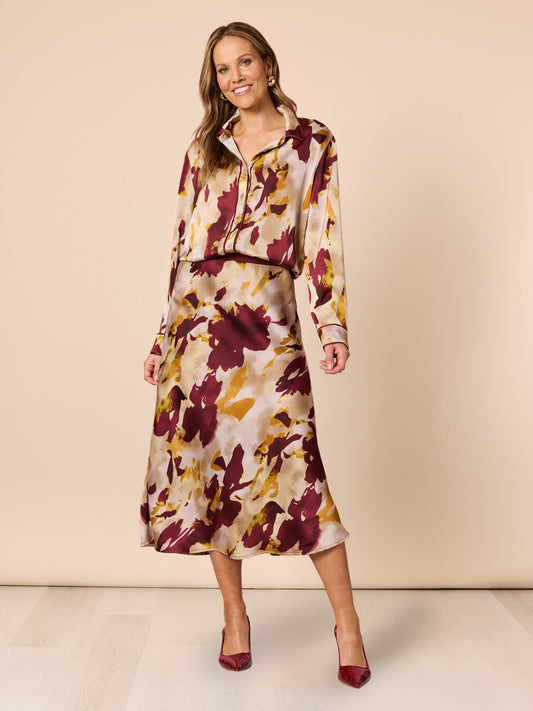 Hammock & Vine Verona Print Skirt (Shiraz Multi)