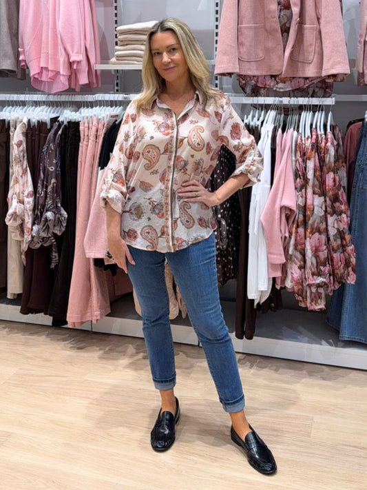 Gordon Smith Arizona Print Shirt (Natural Multi)