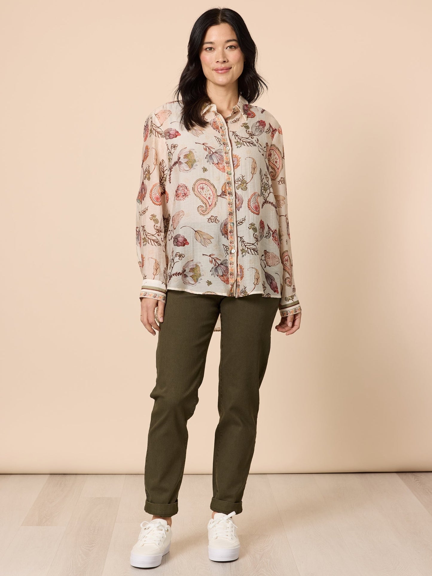 Gordon Smith Arizona Print Shirt (Natural Multi)