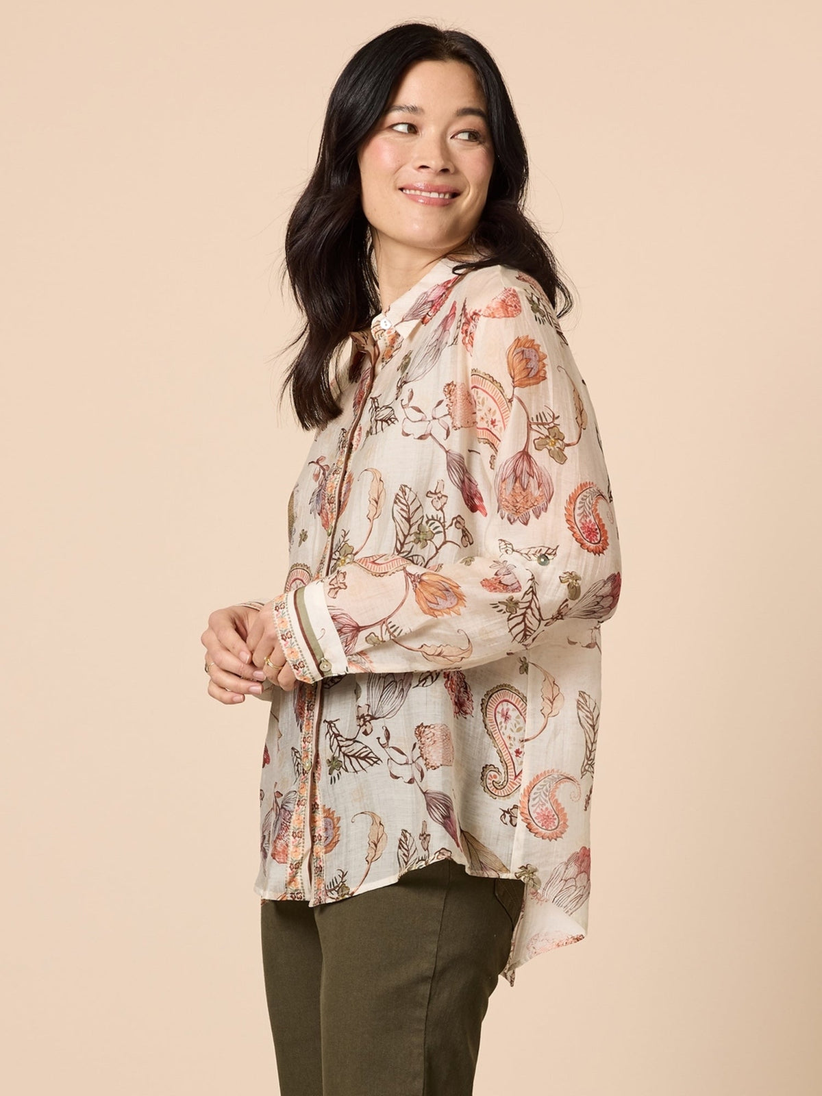 Gordon Smith Arizona Print Shirt (Natural Multi)