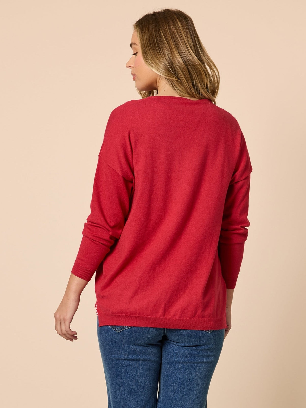 Threadz Double Take 2 in 1 Top (Red/White)