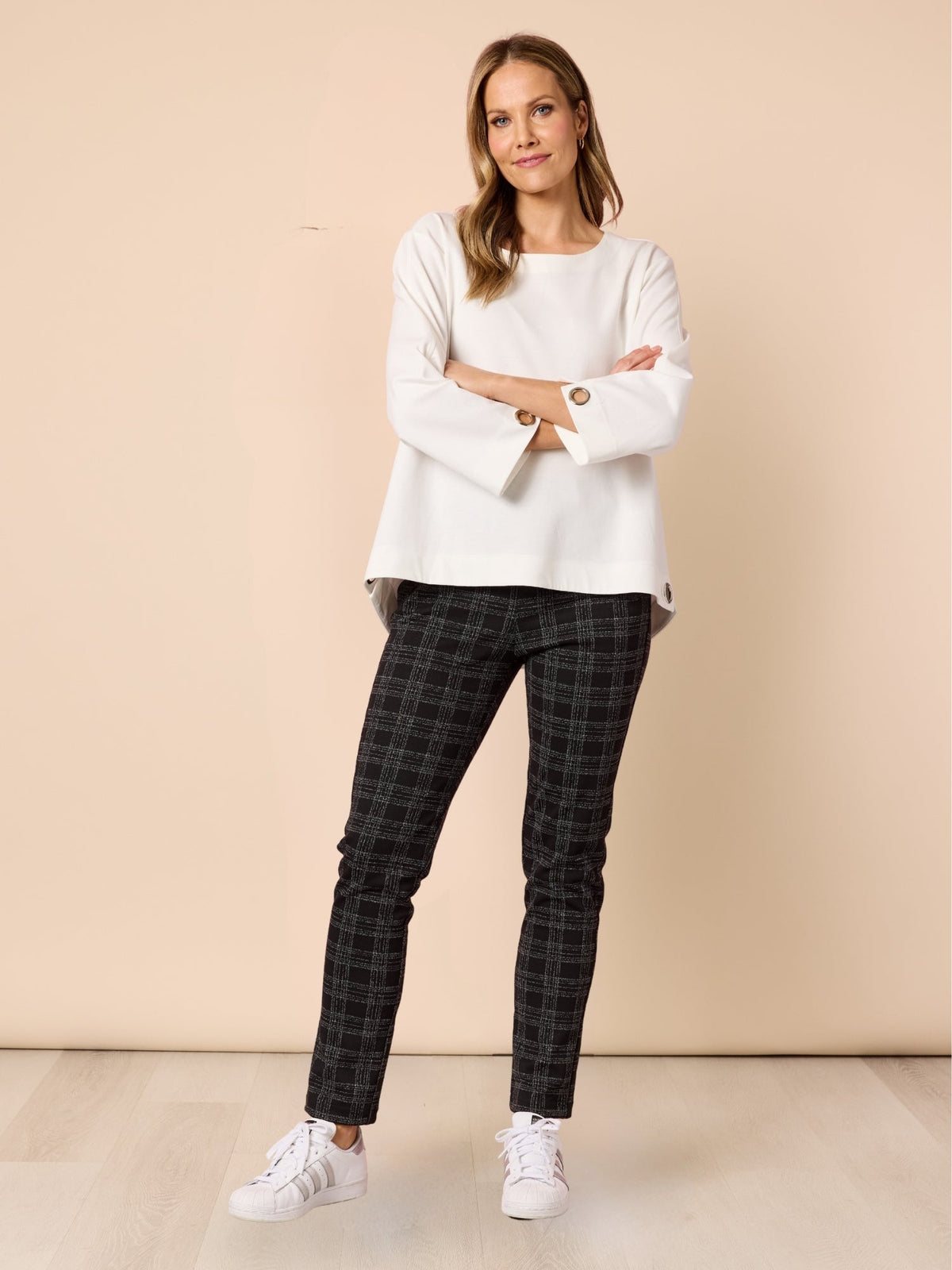 Clarity Cannes Check Pant (Black)