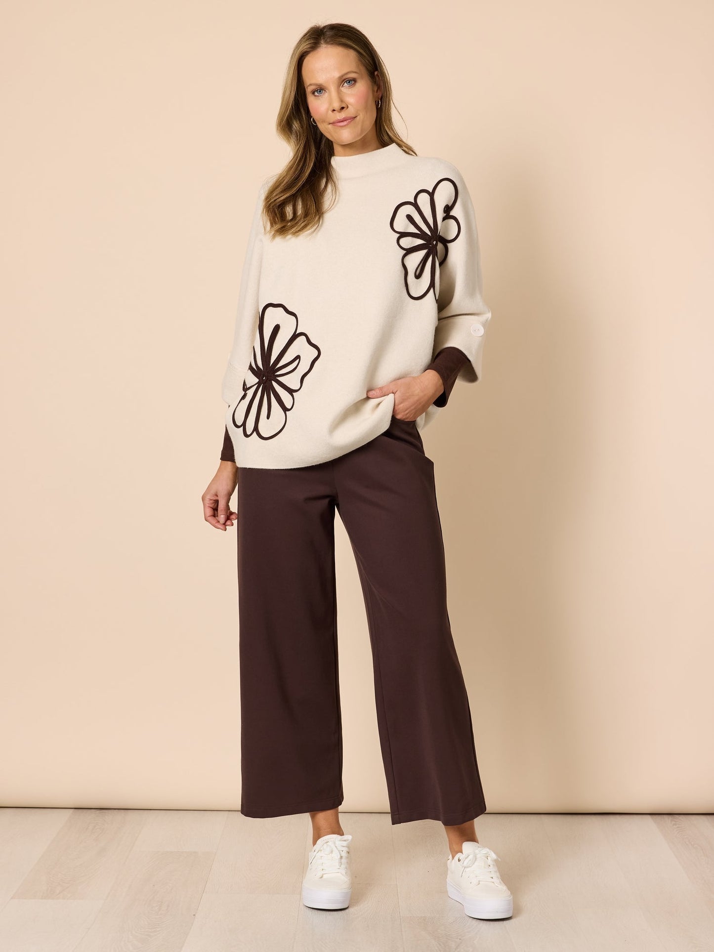 Gordon Smith Brushed Cotton Crew Neck Tee (Coffee)