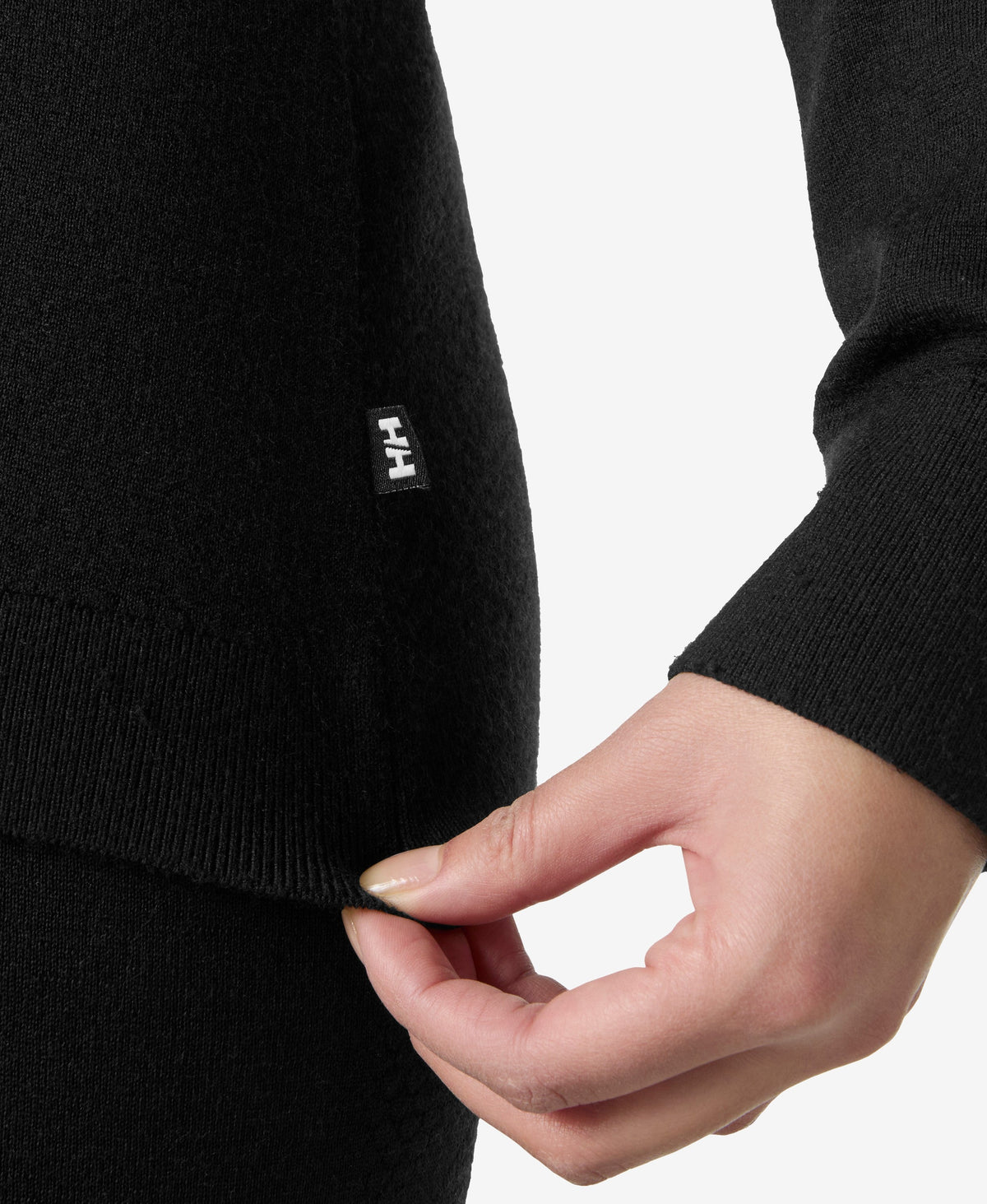 Helly Hansen W LIFA MERINO KNITEVO 1/2 ZIP (Black)