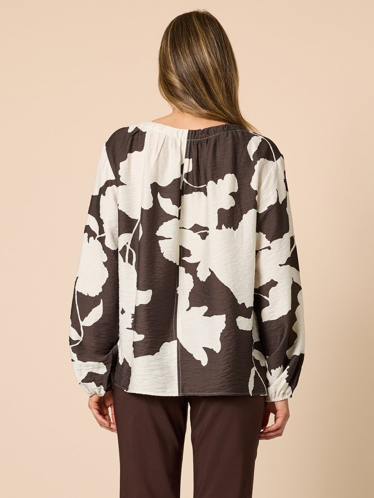 Clarity Toulouse Top (Coffee Ivory)