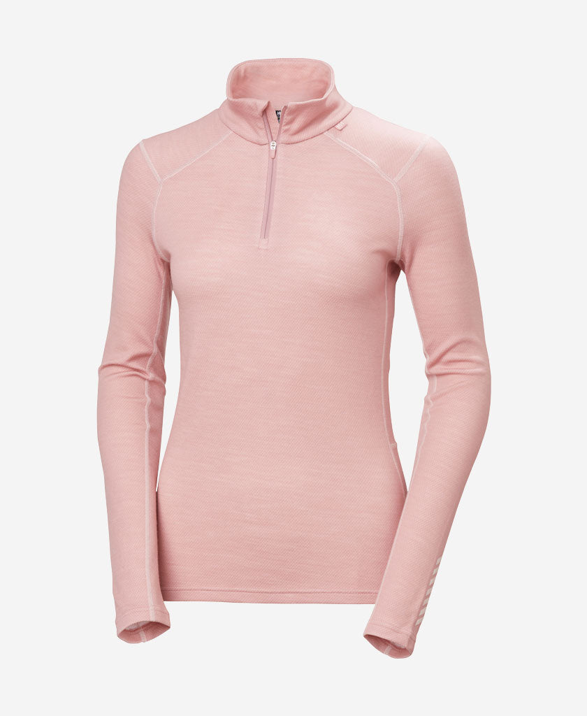 Helly Hansen W LIFA MERINO MIDWEIGHT 1/2 ZIP (Pink Salt)