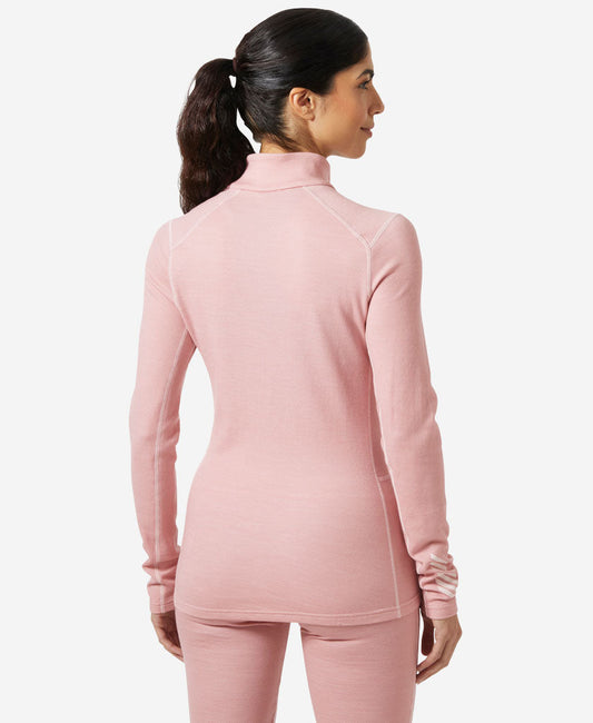Helly Hansen W LIFA MERINO MIDWEIGHT 1/2 ZIP (Pink Salt)