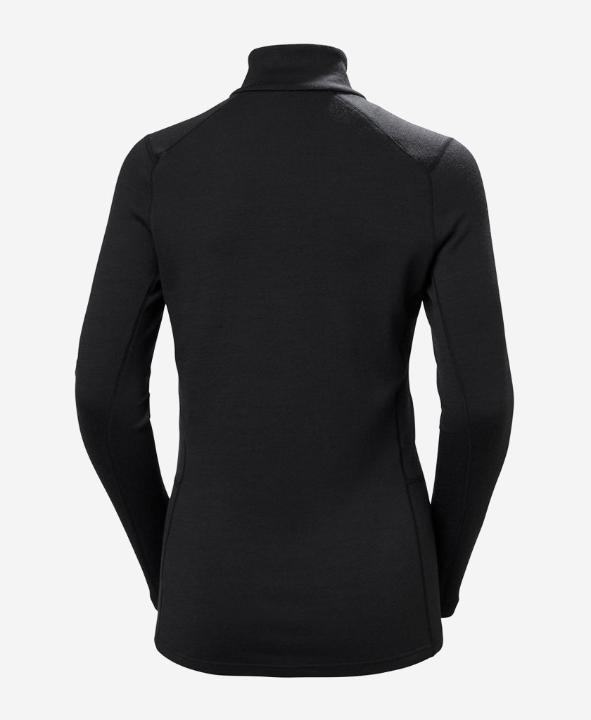 Helly Hansen W LIFA MERINO MIDWEIGHT 1/2 ZIP (Black)