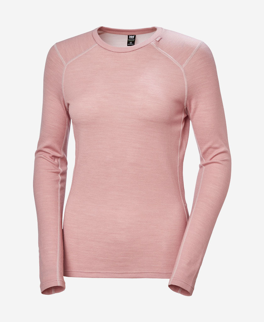 Helly Hansen W LIFA MERINO MIDWEIGHT CREW (Pink Salt)