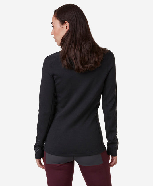 Helly Hansen W LIFA MERINO MIDWEIGHT CREW (Black)