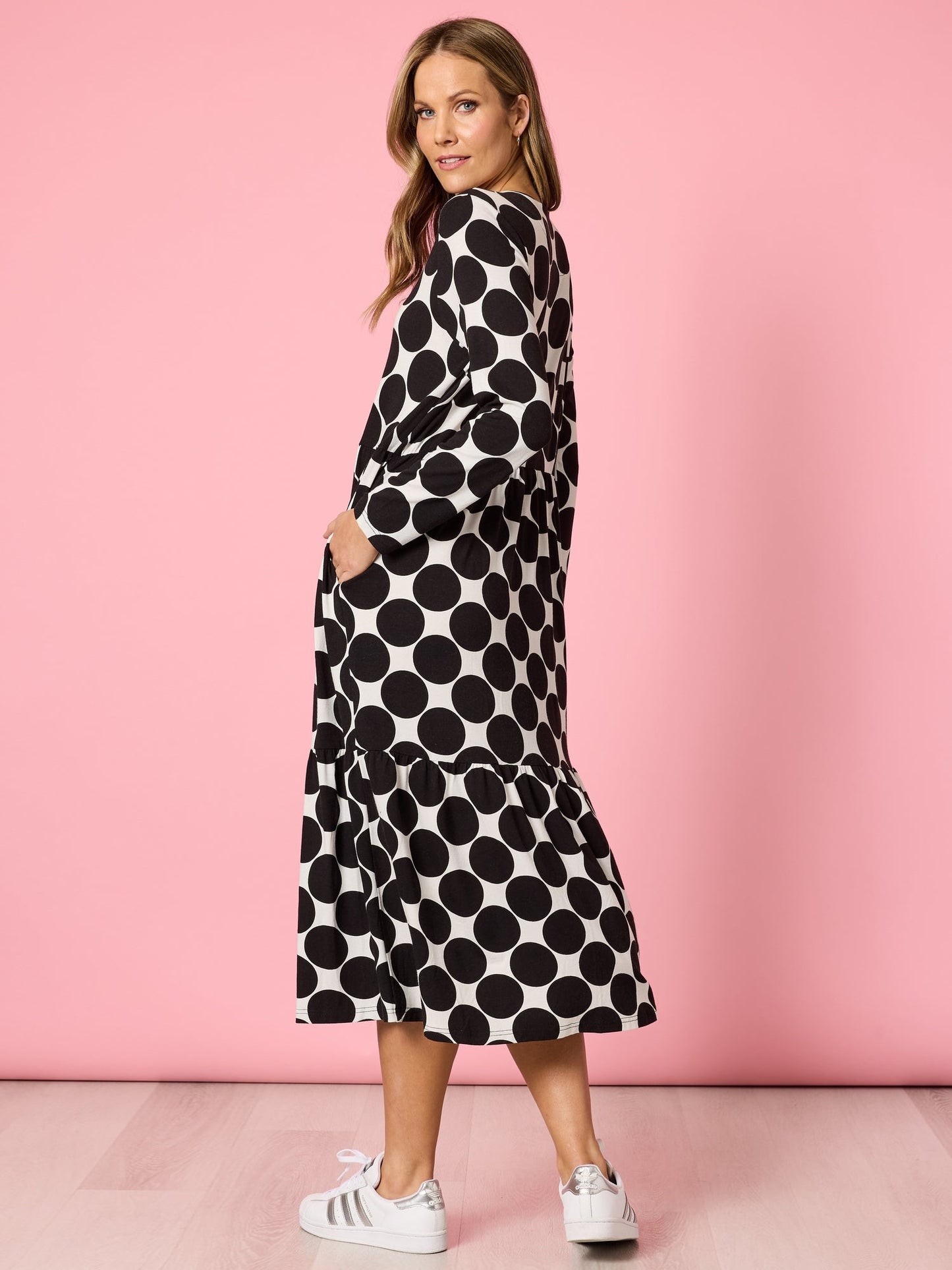 Clarity Tres Bien Dress (Black/White)