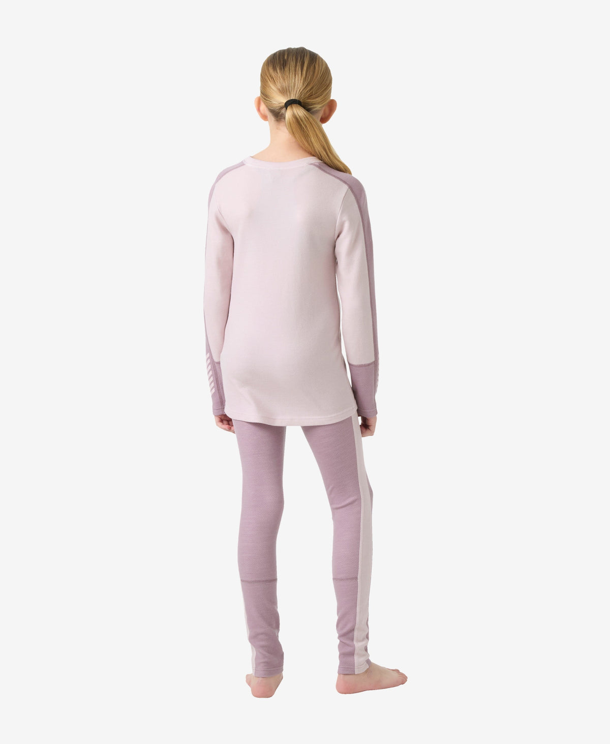 Helly Hansen JR LIFA MERINO MIDWEIGHT SET (Purple Clay)