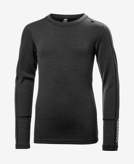 Helly Hansen JR LIFA MERINO MIDWEIGHT SET (Black)