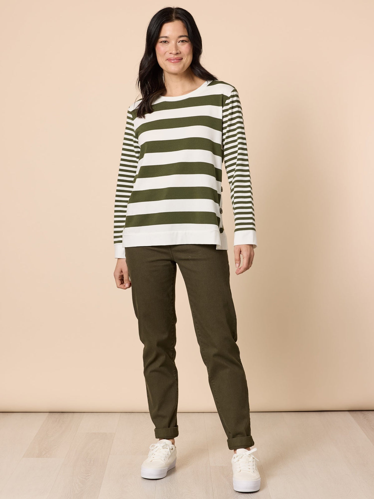 Gordon Smith Miracle Slim Leg Jean (Khaki)
