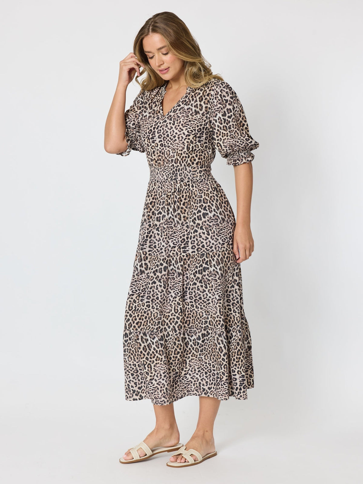 Threadz Serengeti Print Dress (Animal)