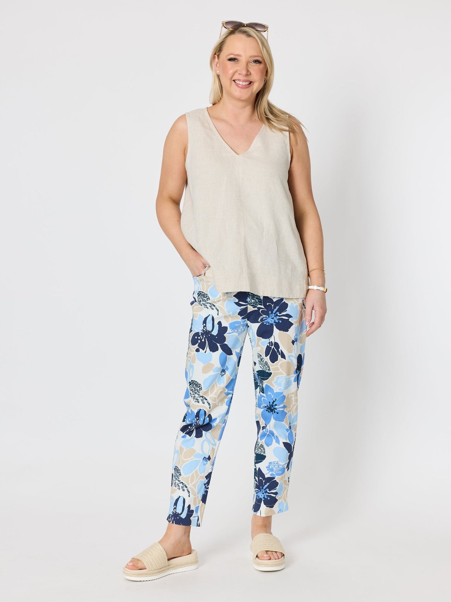 Gordon Smith Tilly Linen Camisole (Natural)